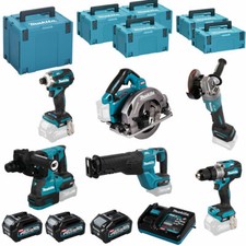 11tlg  MAKITA XGT 40V Akku Werkzeug Set GA013...