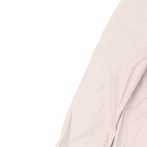 Debenhams Womens Pink Trench Coat Size 12 Button - Picture 7 of 10