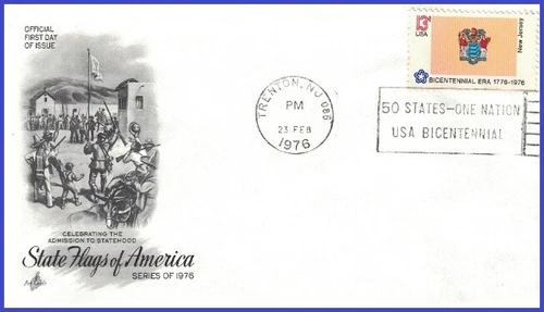 USA3 #1635 U/A ARTCRAFT 5 FDC   New Jersey State Flag