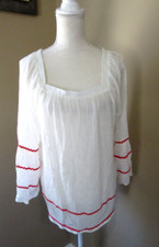 NWT Grand & Greene Boho Gauze Blouse Women Lg...