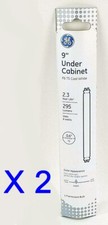 2 New GE 9" F6 T5 Cool White 300 Lumens Under Cabinet Fluorescent Bulbs