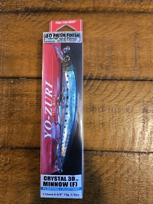 Yo Zuri 3D Crystal Minnow 110 mm Floating Lure F1146-GHIW (5723)