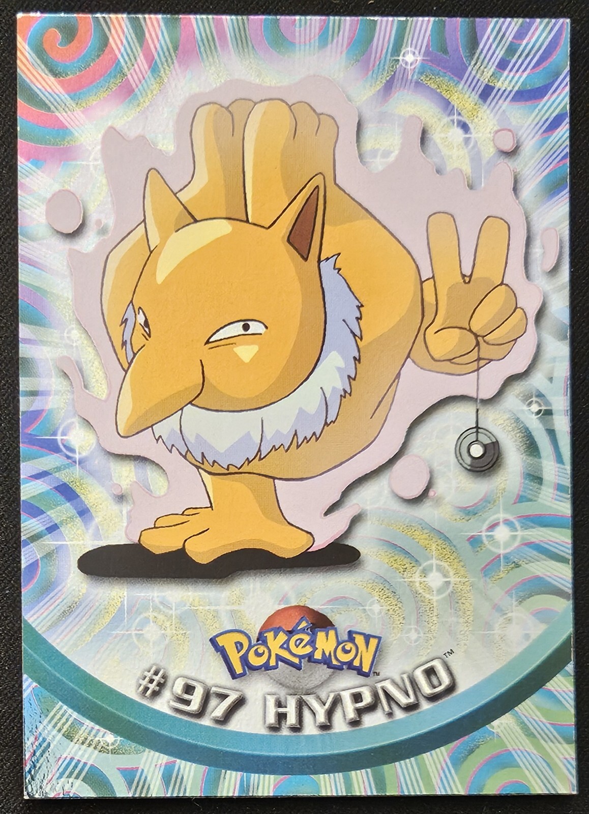 HOLO Hypno #97 Topps Blue Label TV Animation Edition Pokémon Trading CG 1999 NM