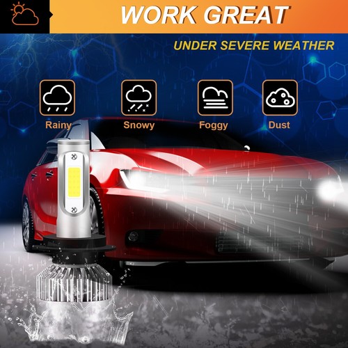 2x LED Headlight White Bulbs For Suzuki GSXR600 GSXR750 2001 2004 2005 2006 2007 - Picture 4 of 10