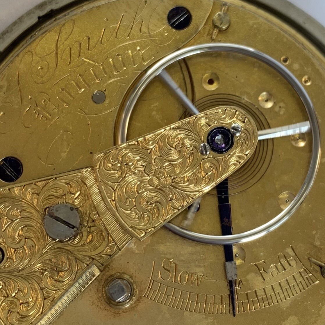 Antique Solid Silver Fusee Full Hunter Pocket Wat… - image 10