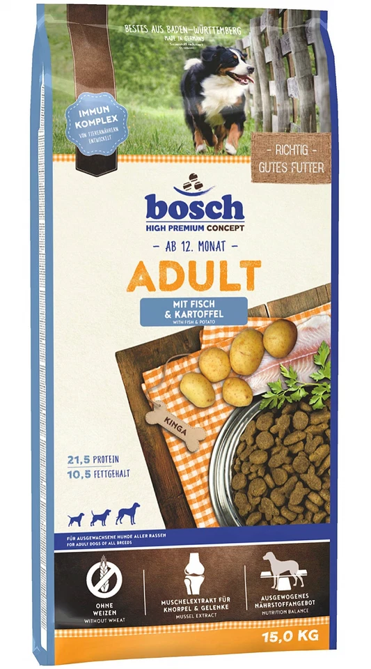 Bosch Hundefutter Adult mit Fisch & Kartoffel Trockenfutter 30kg (2 x 15kg) - Bild 3 von 4