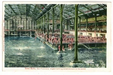 c1905 UDB Postcard: Sutro Baths Largest Bathing Building in World, San Francisco