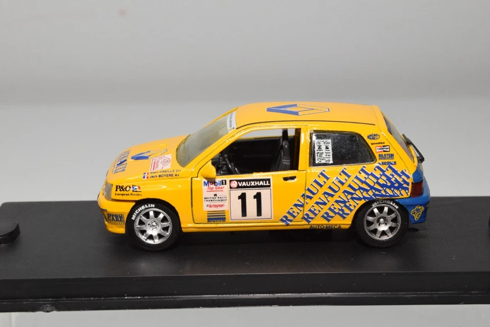 B29 1:43 SOLID VEREM 761 RENAULT CLIO BRITISH RALLY 1995 #11 MIB RARO! - Immagine 3 di 4