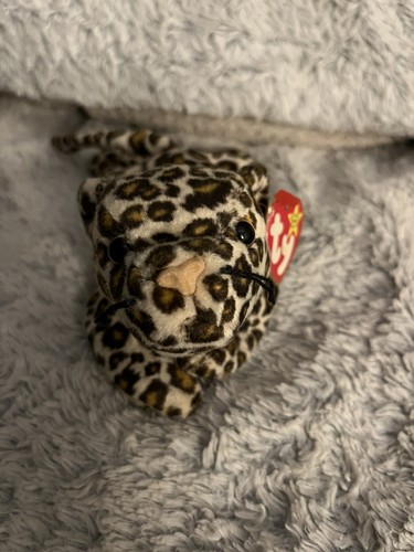 RARE VINTAGE TY Beanie Baby "Freckles The Spotted Leopard" 1996 Retired ☆ERRORS☆ - Picture 4 of 8