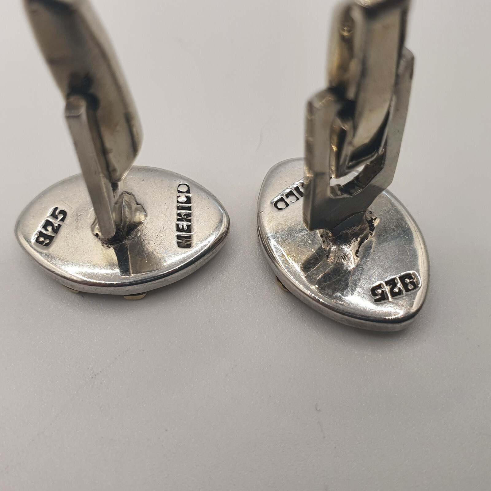 Photo 4 of Sterling Silver Cufflinks, Mexico Handmade 13.5gram (lot 1) M3