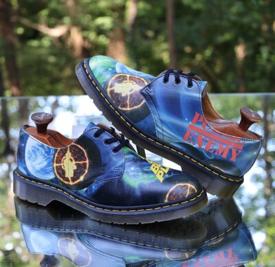 Dr. Martens 3-Eye 1461 Supreme Public Enemy Men's Size 9 Black