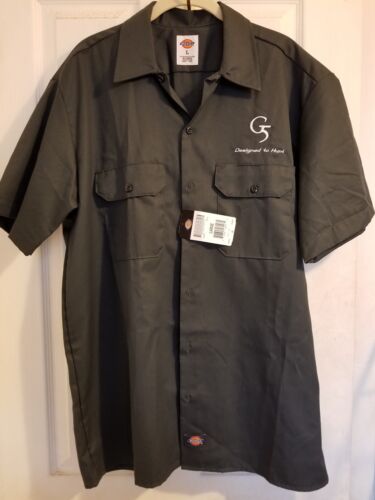 NEW Dickies G5 Outdoors Hunting S/S Work Shirt Large Broadheads Bow and Arrow - Picture 1 of 5