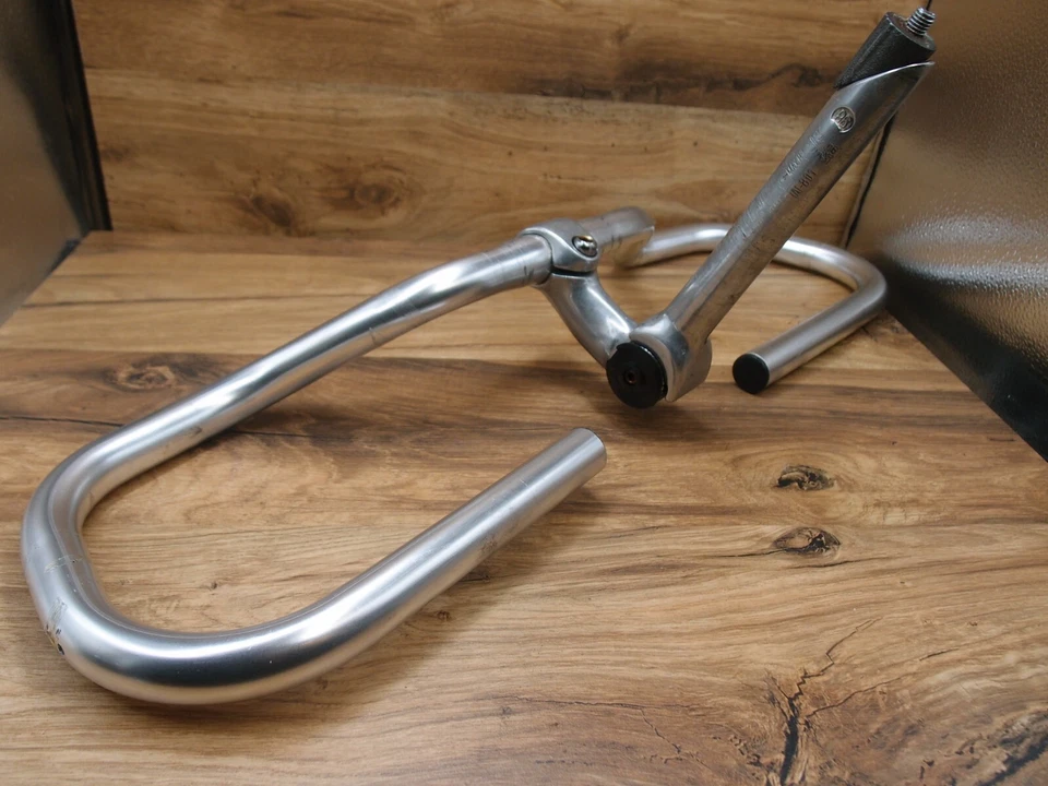 multiple position handlebar Modolo + quill stem Kalloy 22 mm for touring bike Foto 3 de 4