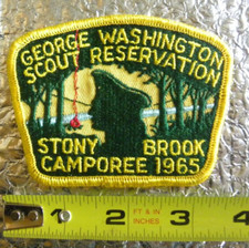 Vintage Patch 1965 Stony Brook Camporee George Washington Scout Reservation