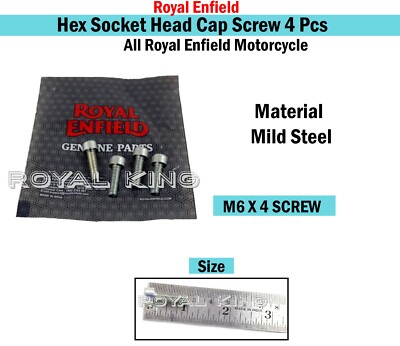 Royal Enfield ''All Motorcycle Hex Socket Head Cap Screw 4 Pcs''