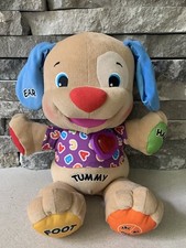 Fisher Price Tummy Talking Dog Interactive Educational Learning ABC Stuffed Toy