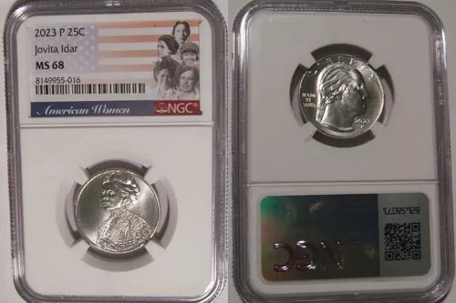 2023 P Jovita Idar 25c NGC MS 68 American Women Quarter