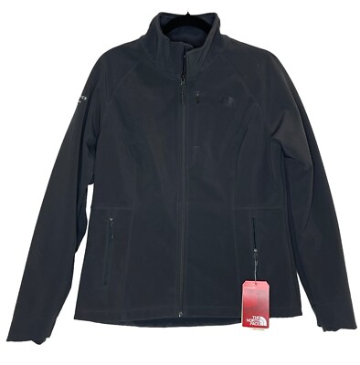 The North Face Women's Apex Barrier Jacket Large Company Logo Asphalt Gray NWT