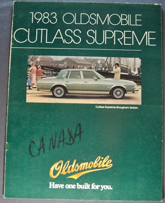 1983 Oldsmobile Cutlass Supreme Brochure Calais Wagon Nice