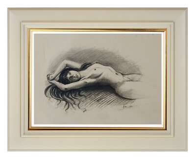 Nice antique French Original Drawing Academic Art Study