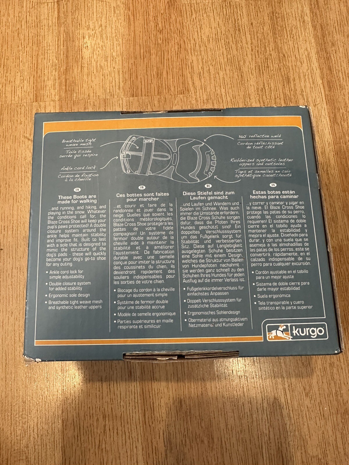 Kurgo+Blaze+Cross+Dog+Shoes+All+Season+Winter+BOOTS+for+Dogs+Size+L