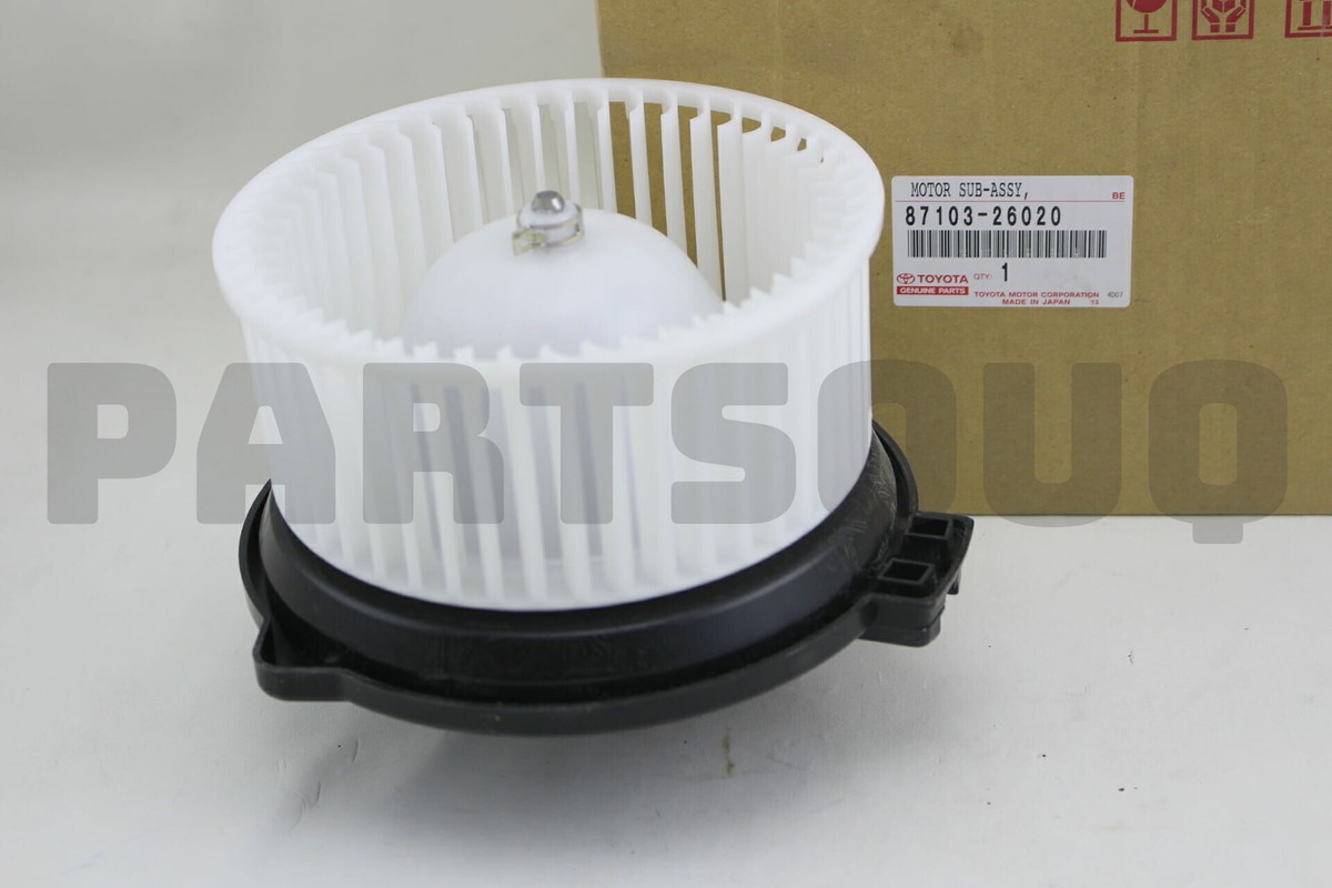 8710326020 Genuine Toyota MOTOR SUB-ASSY, HEATER BLOWER, W/FAN 