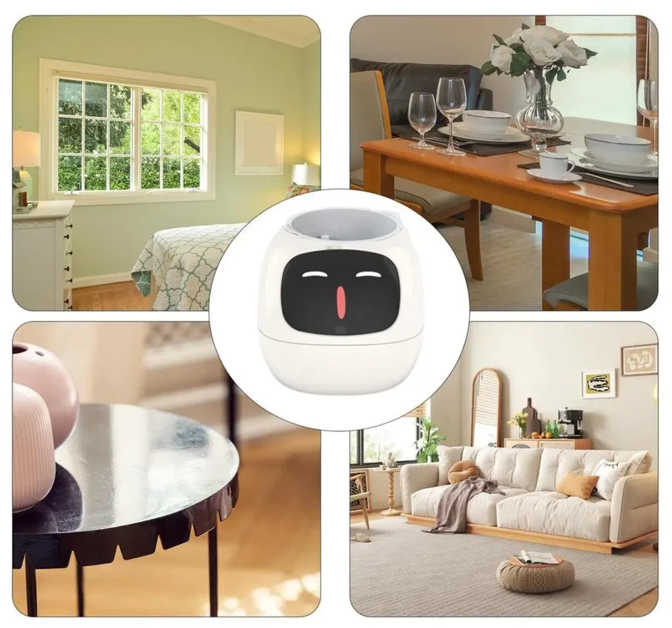 AI-Powered Smart Plant Pot 🌱🤖: Grow Happiness with Every Leaf - White color - Image 3 of 4