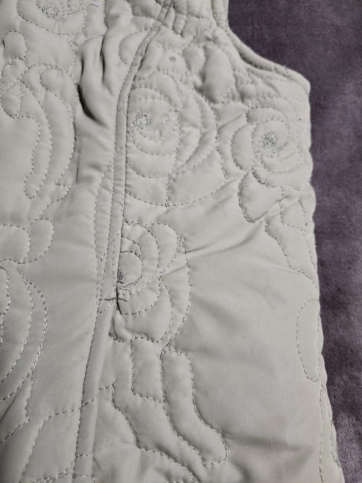 Chaqueta sin mangas 10000 pies sobre el nivel del mar para mujer bolsillos medianos cremallera frontal, chaleco Foto 3 de 4