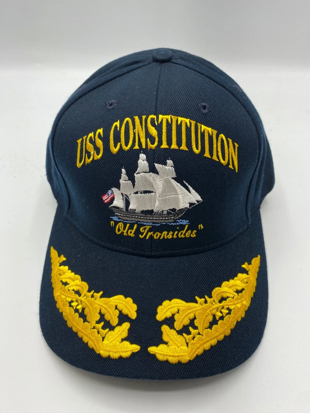 The Corps USS Constitution Logo Blue Baseball Cap Hat One Size