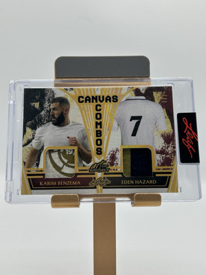 Karim Benzema / Eden Hazard 2023 Leaf Art of Sport Canvas Combos 1/1