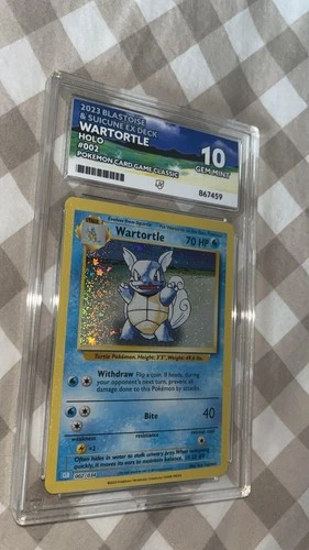Pokémon TCG Wartortle Holo Card Classic Collection 002/034 ENGLISH  ACE 10
