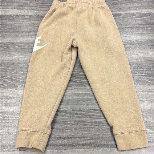 Nike Tan Sweatpants with Elastic Cuffs and Drawstring Waistband Boys Size 5 - Picture 6 of 7