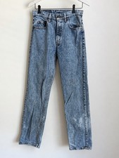 Vintage 1989 Levi s 505 Jeans 30x32 Made in USA Acid Wash Denim