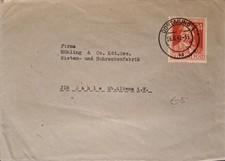 T&uuml;te  07/18  Umschlag aus  Dortmund  1947
