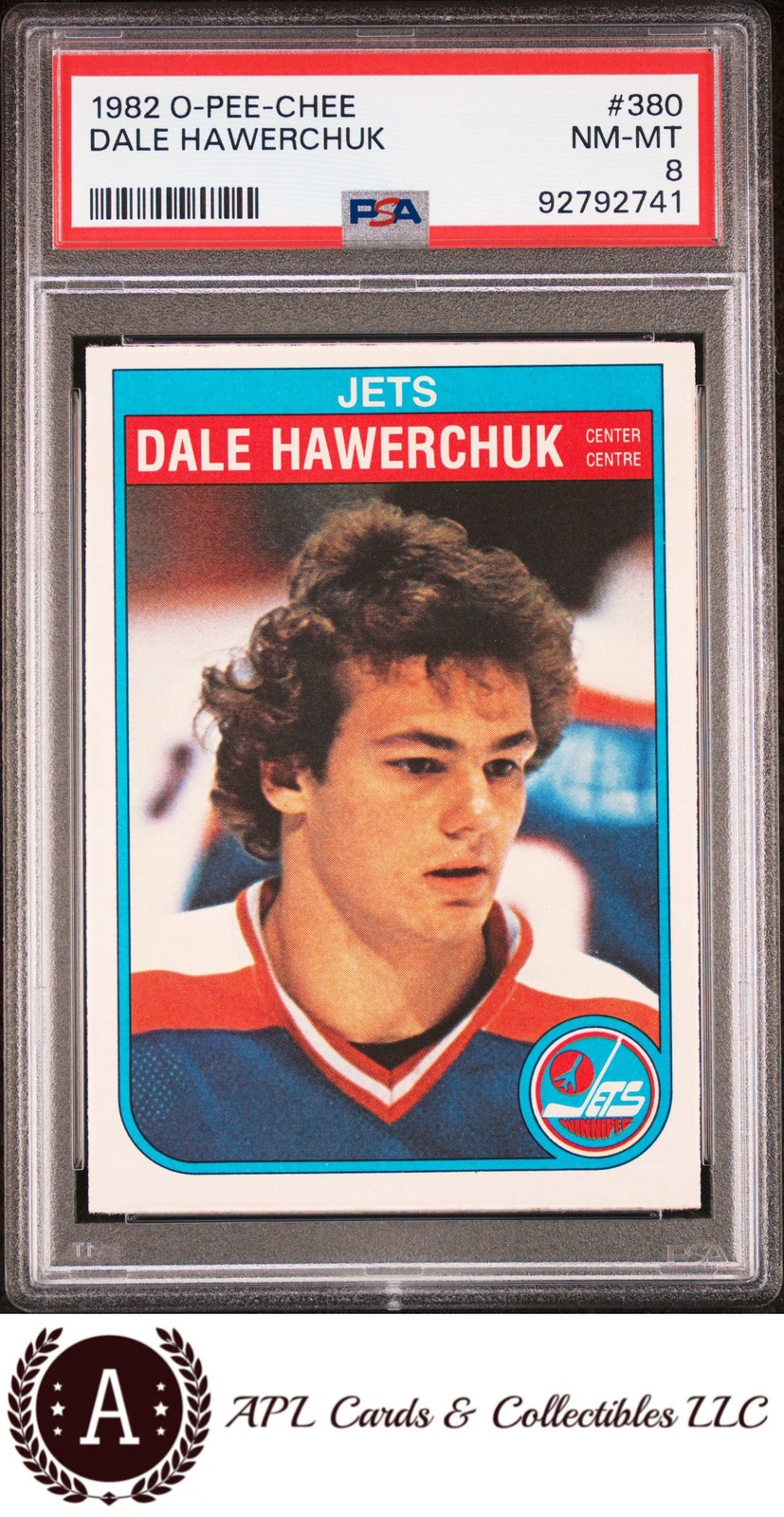 1982 O-Pee-Chee #380 Dale Hawerchuk PSA 8
