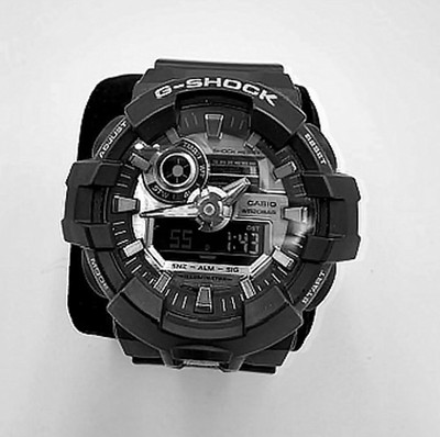 Casio G-Shock GA-710-1A Men's Black Analog Digital Watch 5522 200M