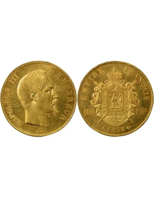 France Napoléon III - 100 Francs Or, Tête nue - 1858 A Paris - Photo 1/3