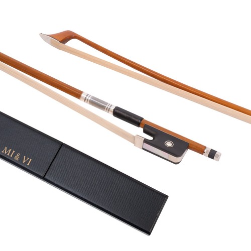 MI&VI Professional Cello Bow, 1/4 Size - Premium Natural Horse Hair