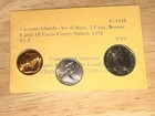 Cayman Islands 1972 Uncirculated Coin Set 1c 5c 10c Bronze Cupro-Nickel Y1-3 — photo 2