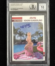 Kendra Sunderland Signed Custom Trading Card BAS Beckett COA Autograph Grade 10