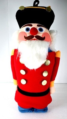 Vtg Hallmark Plush Traditional Nutcracker Christmas Stuffed Decoration 1984 Read