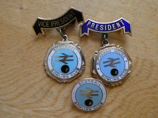 Three British Railways Enamelled Badges SCOTRAIL & BUCHANAN HOUSE Bowling Club