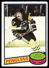 1980-81 O-Pee-Chee Vintage OPC Set Break Rick Kehoe Pittsburgh Penguins #18