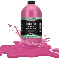 Pouring Masters Wild Rose Magenta 32-Ounce (Quart) Acrylic Pouring Paint
