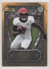 2022 Wild Card MATTE Silver - Gold Frame / Green /25 Zonovan Knight Shield 2zr