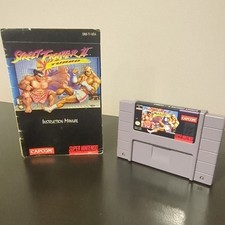 Capcom Street Fighter II Turbo SNES - Game Cartridge w/ Manual (TESTED WORKING)