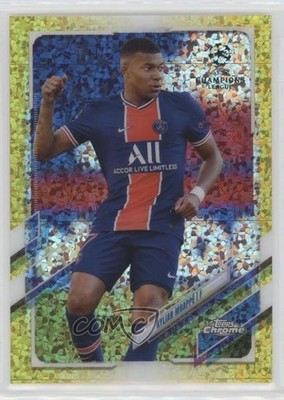 2020-21 Topps Chrome UEFA Champions League 166/299 Kylian Mbappe Mbappé #95 0xm9