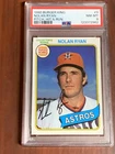 1980 Topps Burger King Nolan Ryan HOF #9 Card graded PSA 8