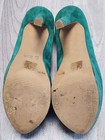 JESSICA SIMPSON Teal Green SUEDE LEATHER Upper Waleo PLATFORM Pump sz 6.5 — photo 5