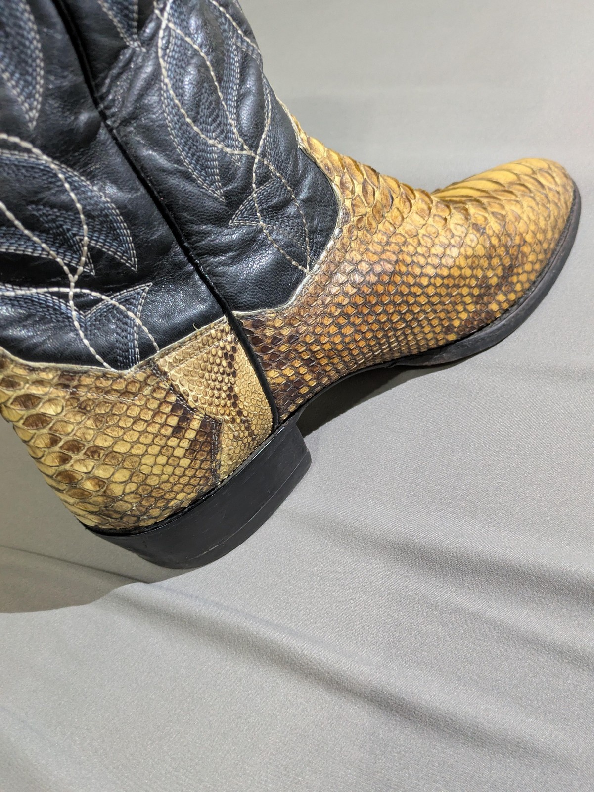 Dan Post Genuine Python Cowboy Western Boots Mens… - image 12
